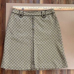 Chic Checkered A-Line Skirt Sz 10